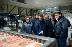 El vicepresidente, en el Mercado Central del Pescado