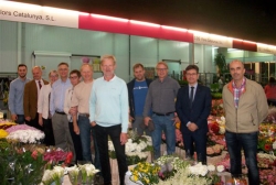 La delegació del Mercat de la Flor d'Estocolm durant la visita a Mercabarna-flor